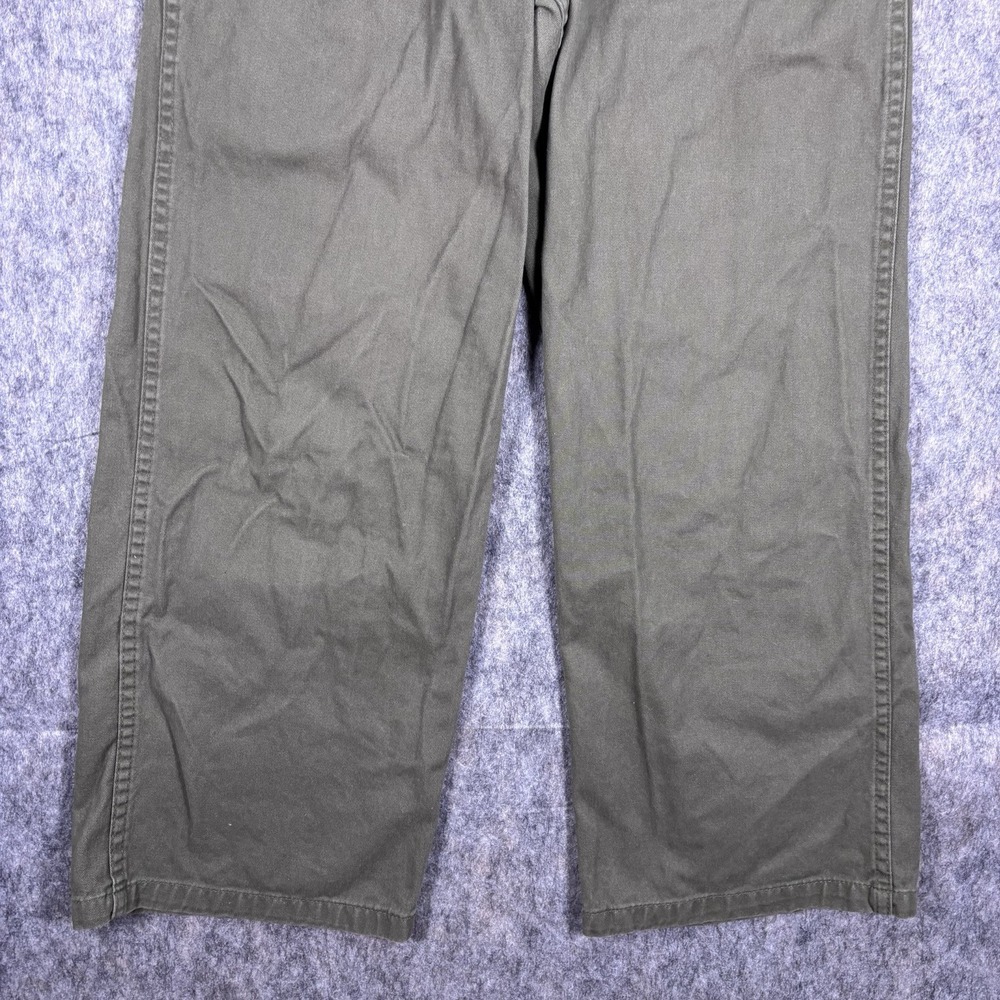 Ungrid Pants Women's‎ 28 x 26 OG 107 Reproduction Green Japan Straight Cotton - Picture 3 of 16